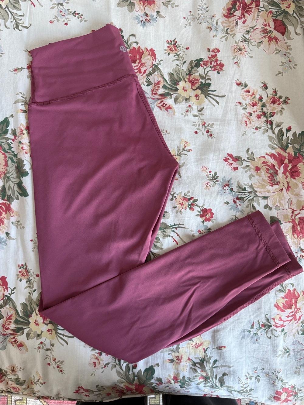 Lululemon Dusty Pink Mauve High-Waist Wunder Under Leggings EUC 8